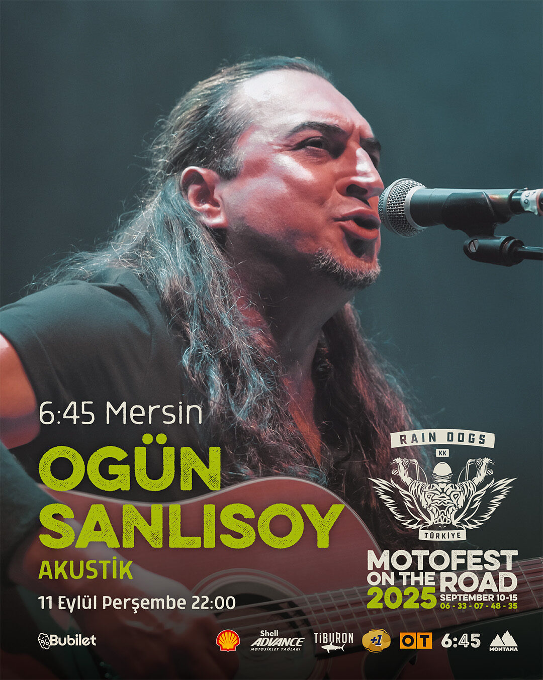 Moto Fest On The Road 2025 Ogün Şanlısoy Konser Afişi