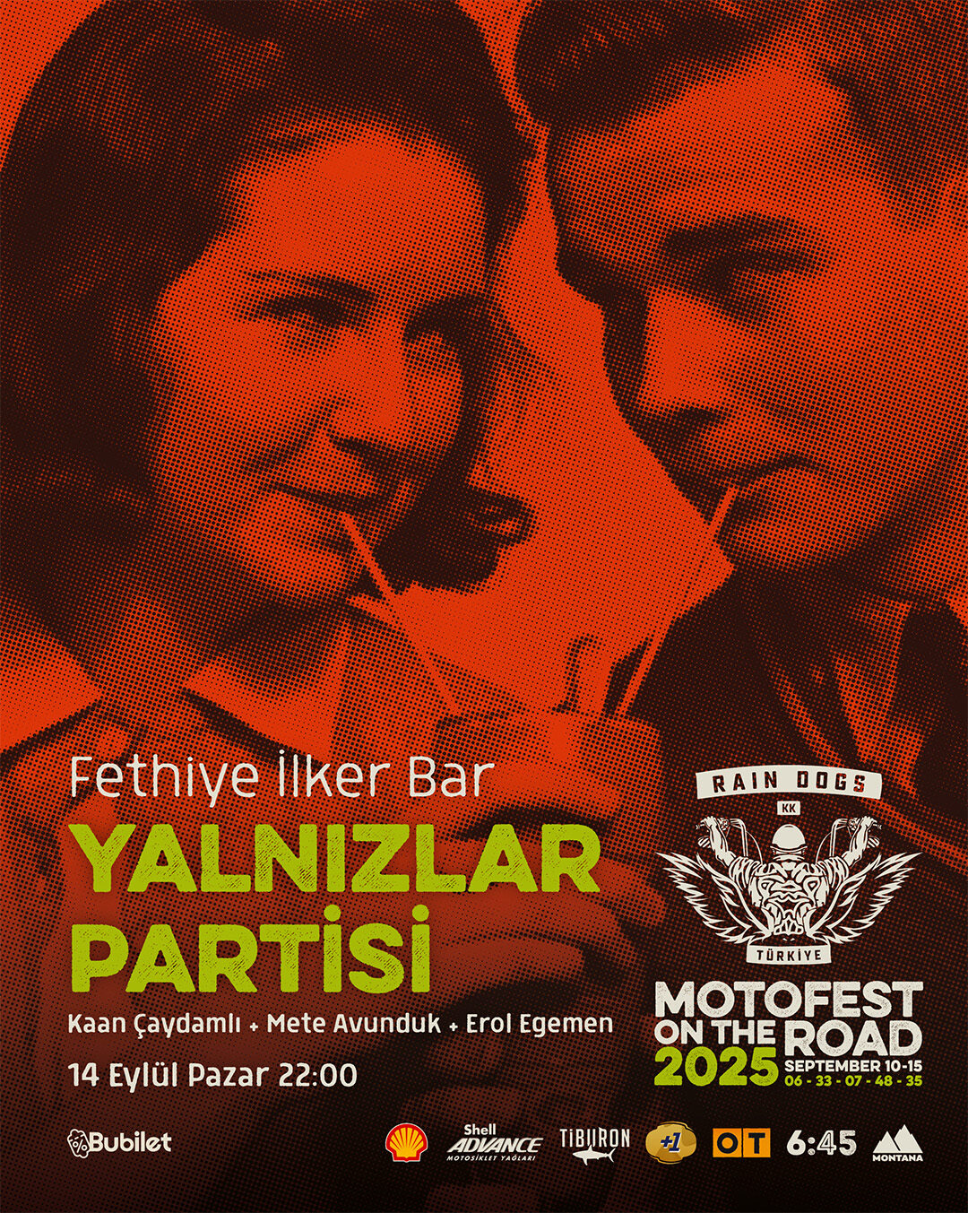 Moto Fest On The Road 2025 Yalnızlar Partisi Konser Afişi